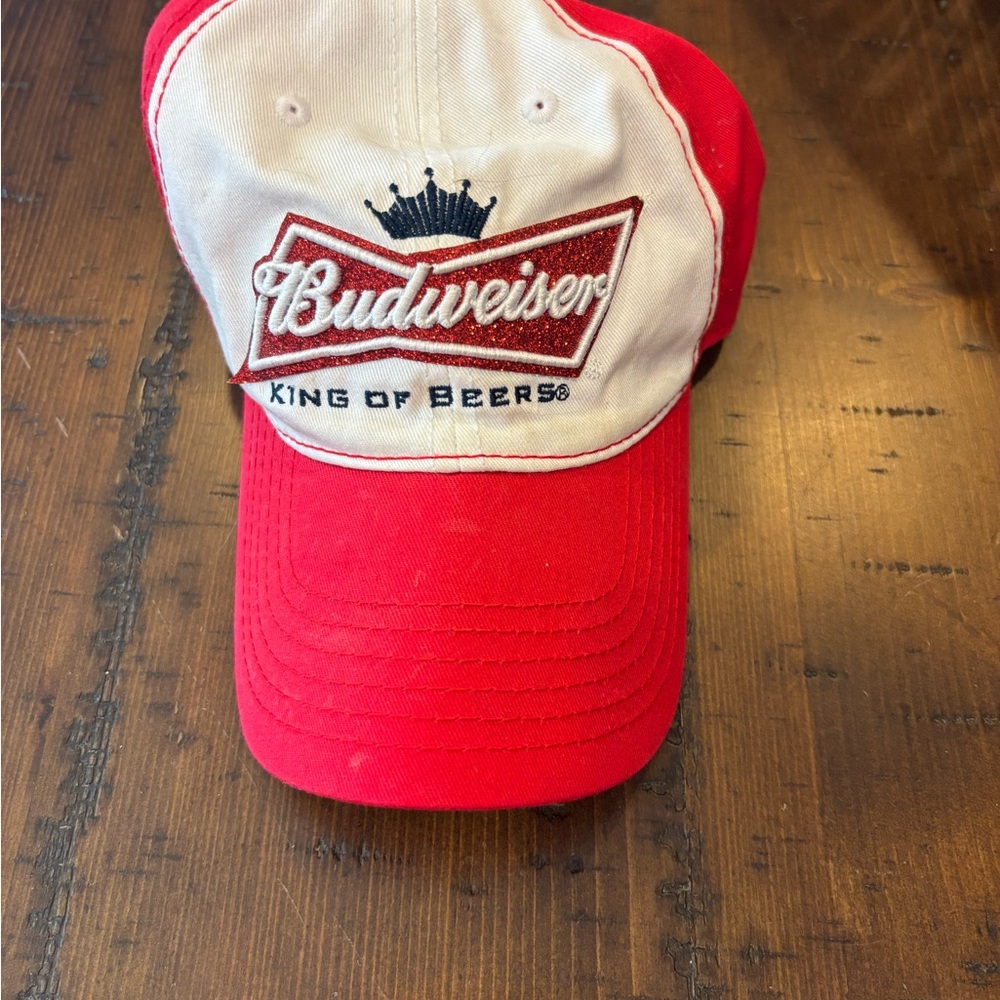 Budweiser Red and White Cap